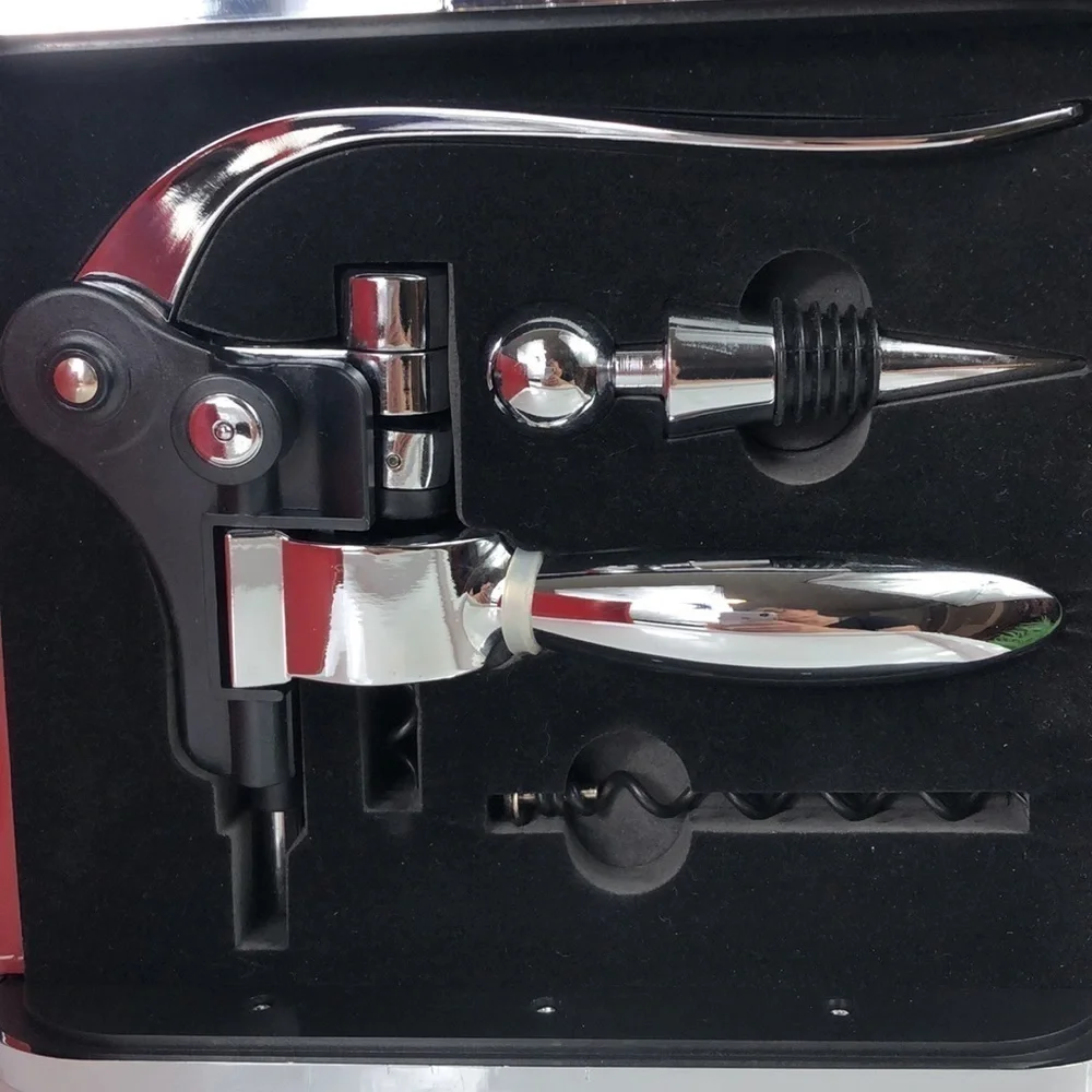 Wine Valet Kit Wine Opener Stopper Case Bar Accessory